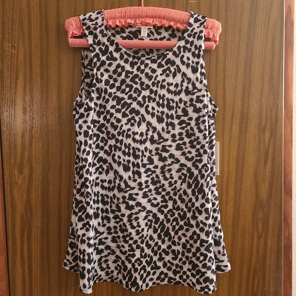 NWT Tribal Jeans Animal Print Tank Top in Size Medium - Picture 1 of 6